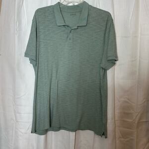 Vince Polo Shirt Men's XXL Light Green Short Sleeve Casual 100% Cotton